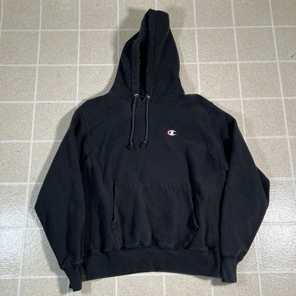 Champion Other - Vintage 90s Champion Reverse‎ Weave Hoodie Sweatshirt Mens Medium Black Pullover